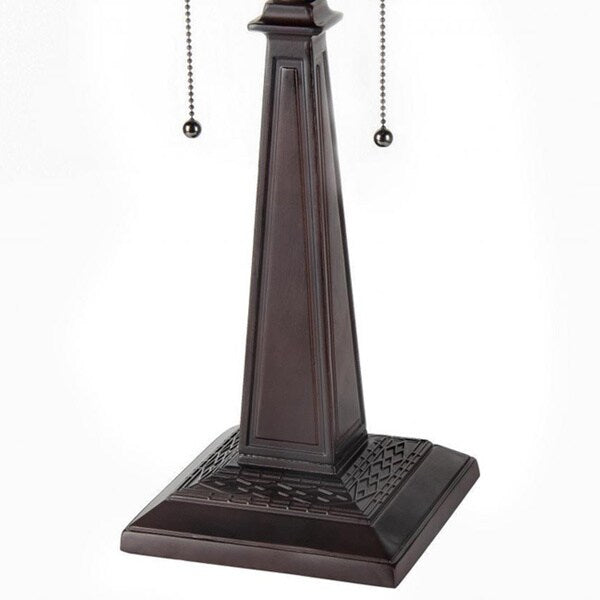 Lampe de table à 2 lumières de style Tiffany Mission Design