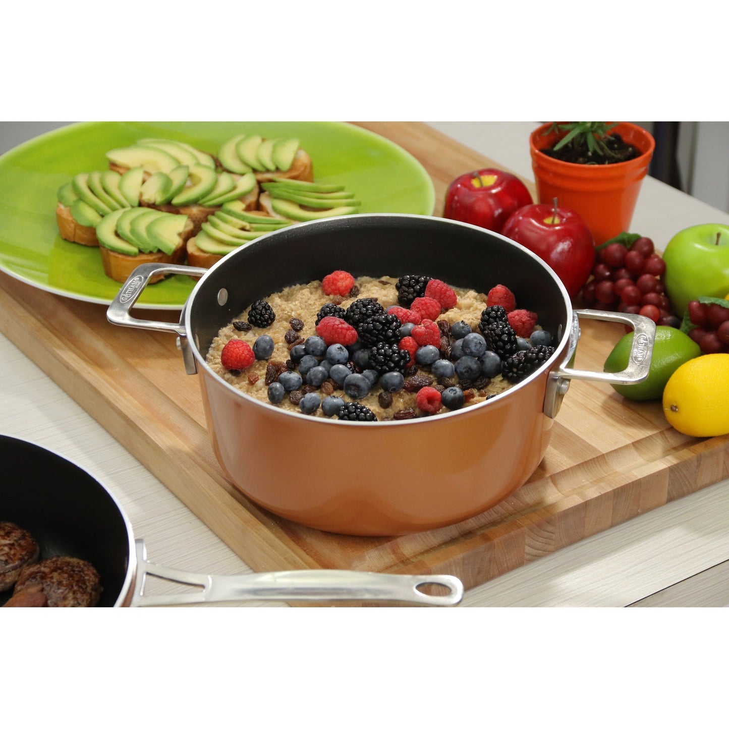 Batterie de cuisine antiadhésive Gotham Steel, 10 pièces, cuivre