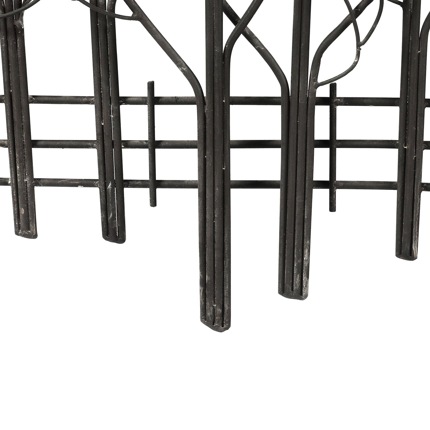 Décoration murale en métal noir Champ d'arbres