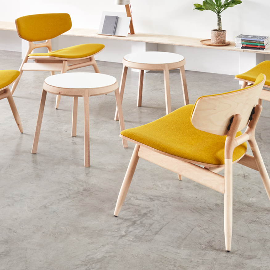 Fauteuil lounge Eco 501P - Semi-rembourré