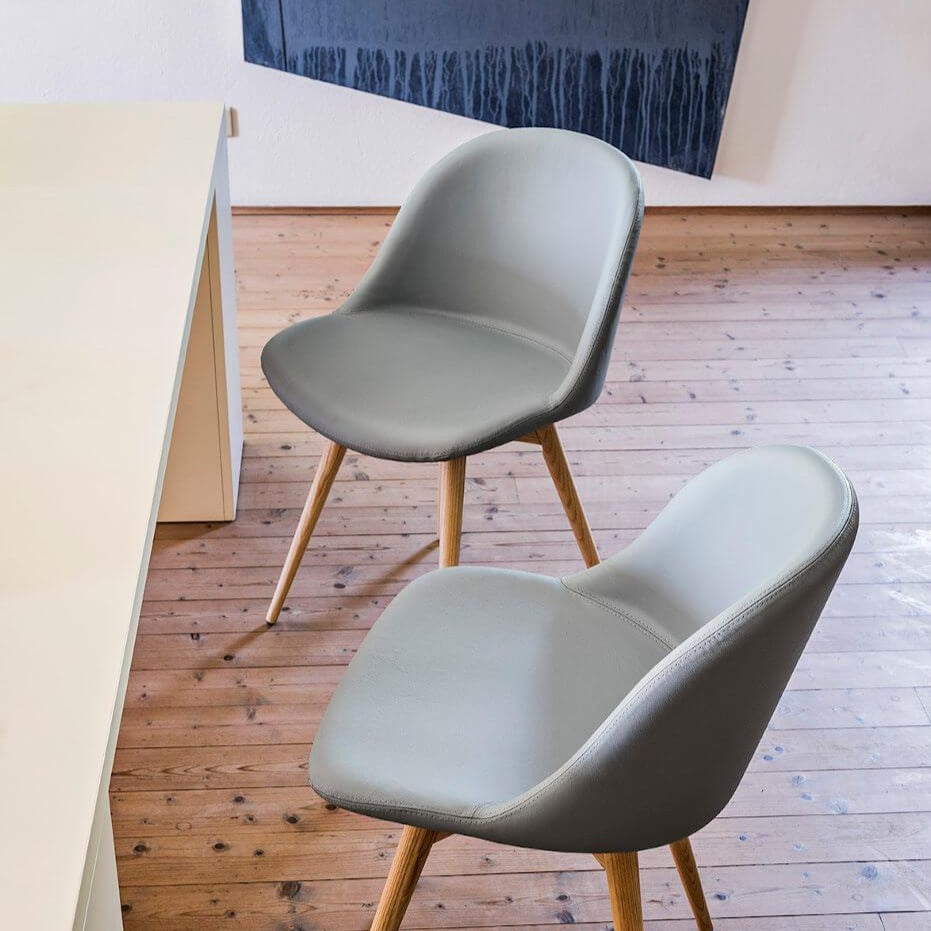 Chaise d'appoint Sonny SL TS R avec base en bois