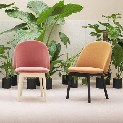 Chaise Iola avec base en bois