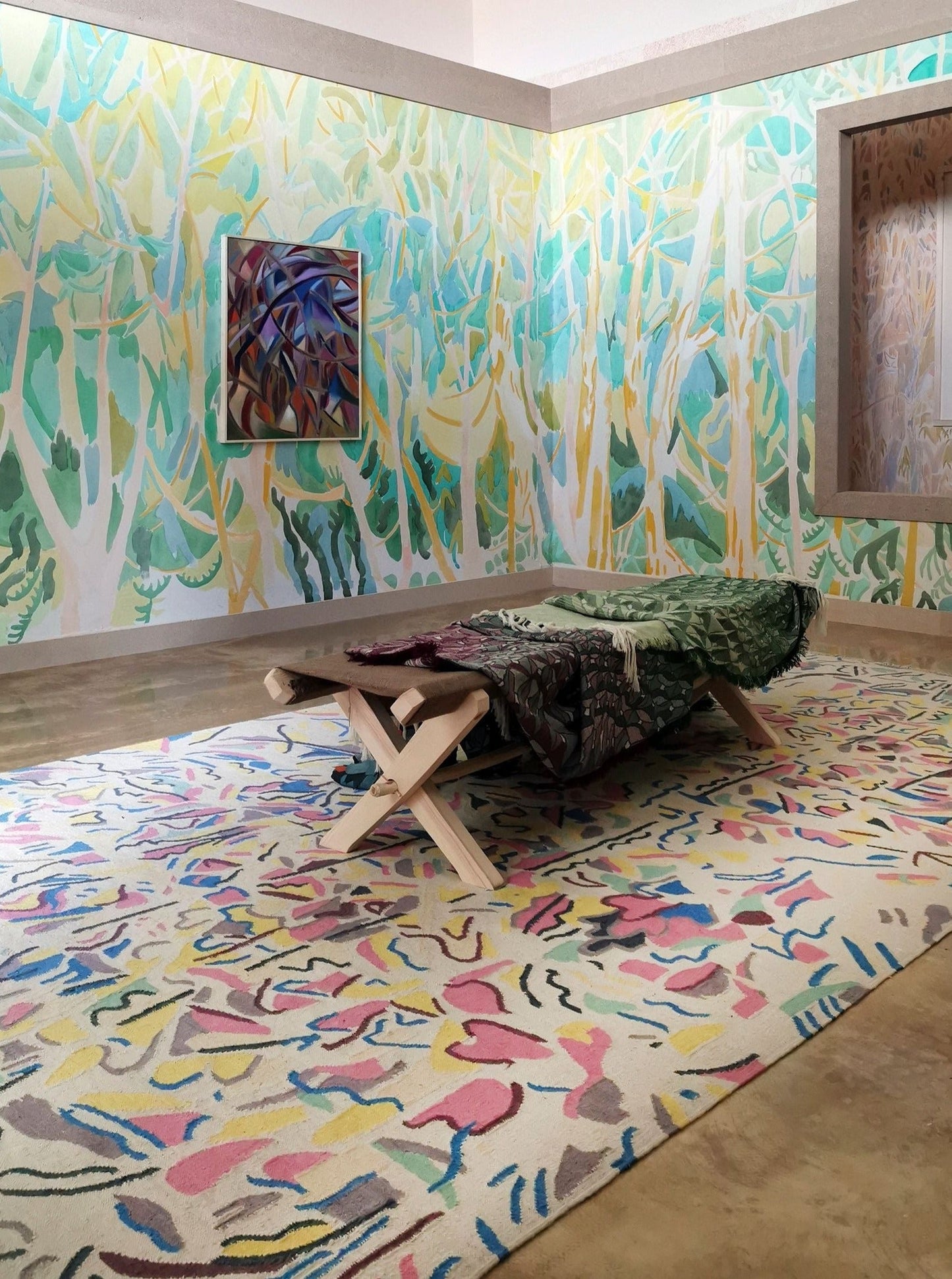 Tapis tissé plat Winter Storm