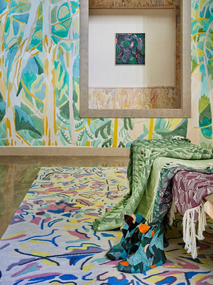 Tapis tissé plat Winter Storm