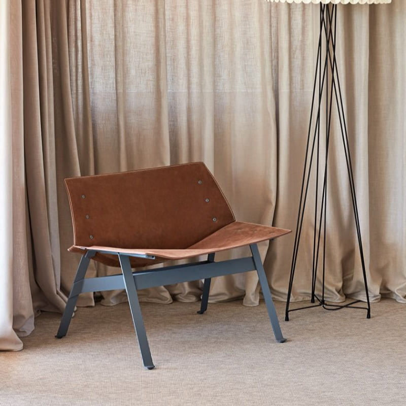 Fauteuil Lounge Panel 517V - Cuir