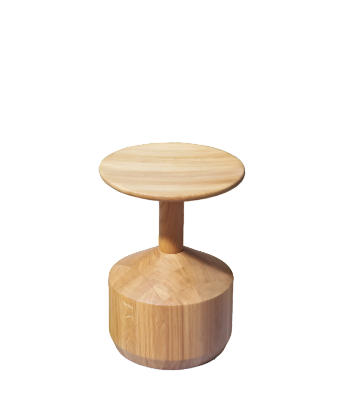 Tabouret et table d'appoint Pezzo