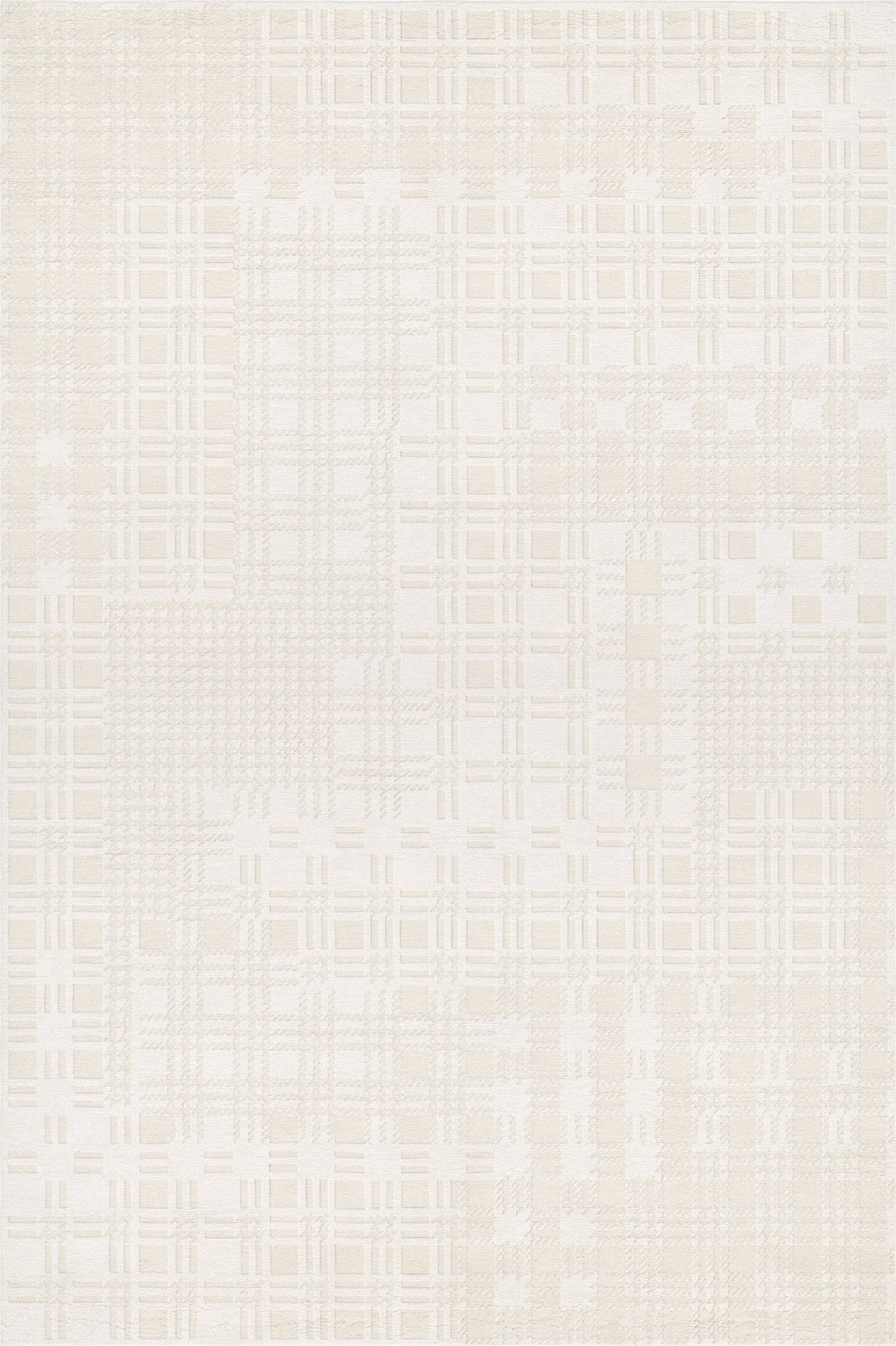 Tapis tufté main à carreaux inspiré de Chanel