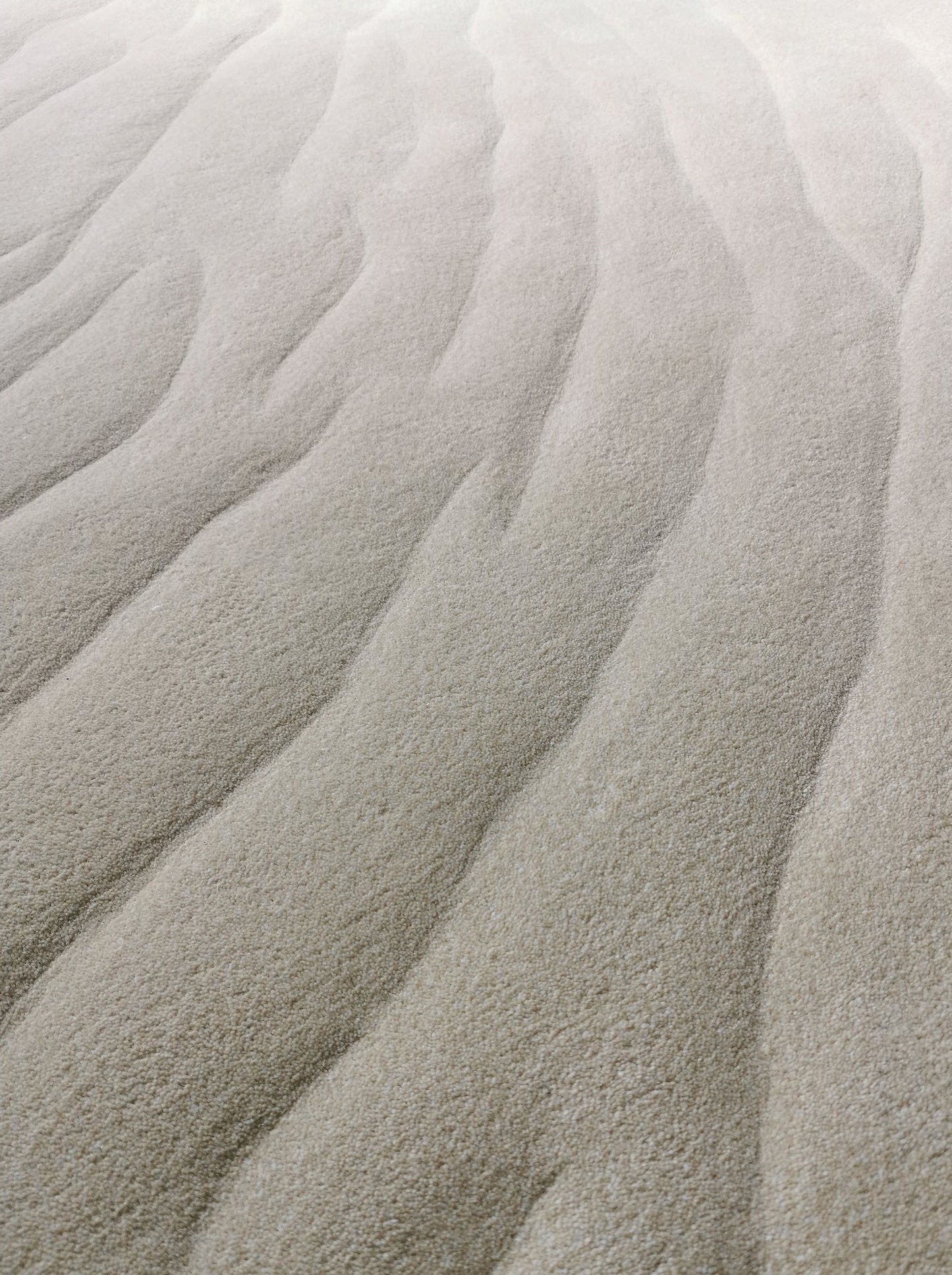Tapis touffeté à la main couleur sable
