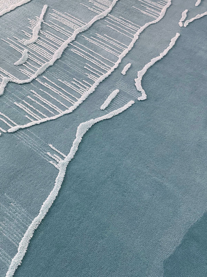 Tapis touffeté à la main Surf