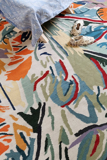 Tapis tissé plat Falling Forest