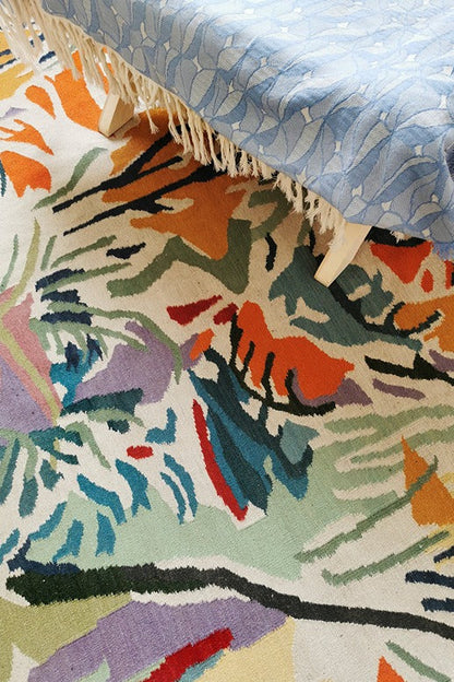 Tapis tissé plat Falling Forest