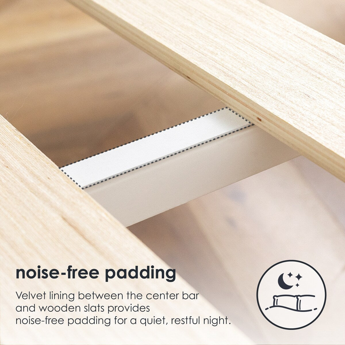 Cadre de lit plateforme classique en bois massif de 16 pouces, disponible en plusieurs finitions