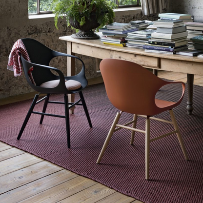 Chaise éléphant avec base en bois