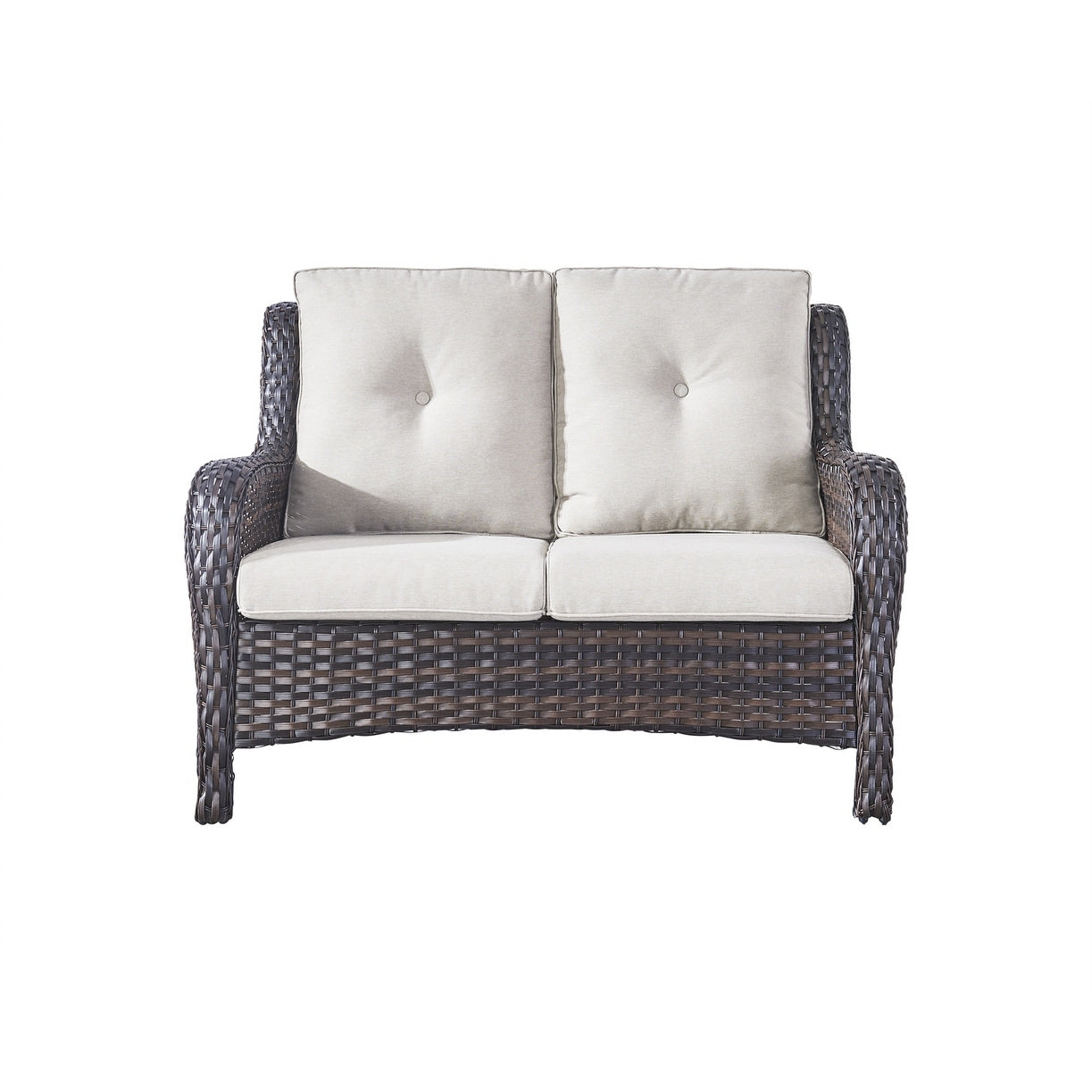 Ensemble de canapés d'extérieur en osier Gymojoy avec causeuse et canapé en rotin