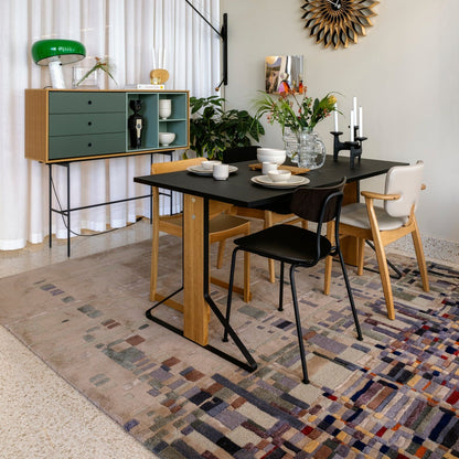 Tapis tufté main gris ardoise urbain