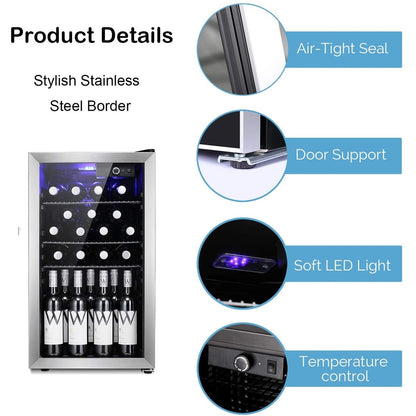 Mini-réfrigérateur à vin/boisson pour 26 bouteilles (17,52 x 19,29 x 31,18 pouces)