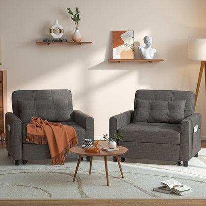 Canapé-lit 3 en 1 réglable, canapé-lit gigogne, convertible et pliable pour salon