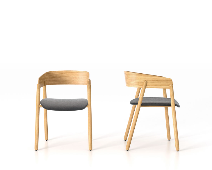 Chaise rembourrée Mava