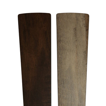 Ventilateur de plafond LED de style ferme en métal brossé Carbon Loft 52