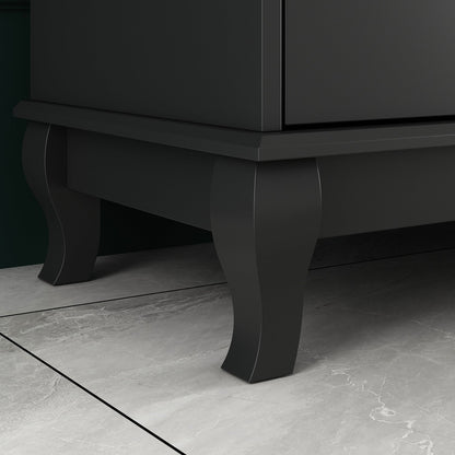 Commode double de 55,1 po de large avec tiroirs de rangement