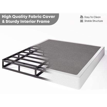 Sommier métallique FSCHOS de 7 pouces, sommier de base, sans pieds