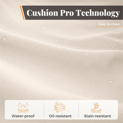 Ensemble de salle à manger de patio en aluminium moulé de 7 pièces de MAISON ARTS avec table rectangulaire extensible et 6 chaises en aluminium moulé