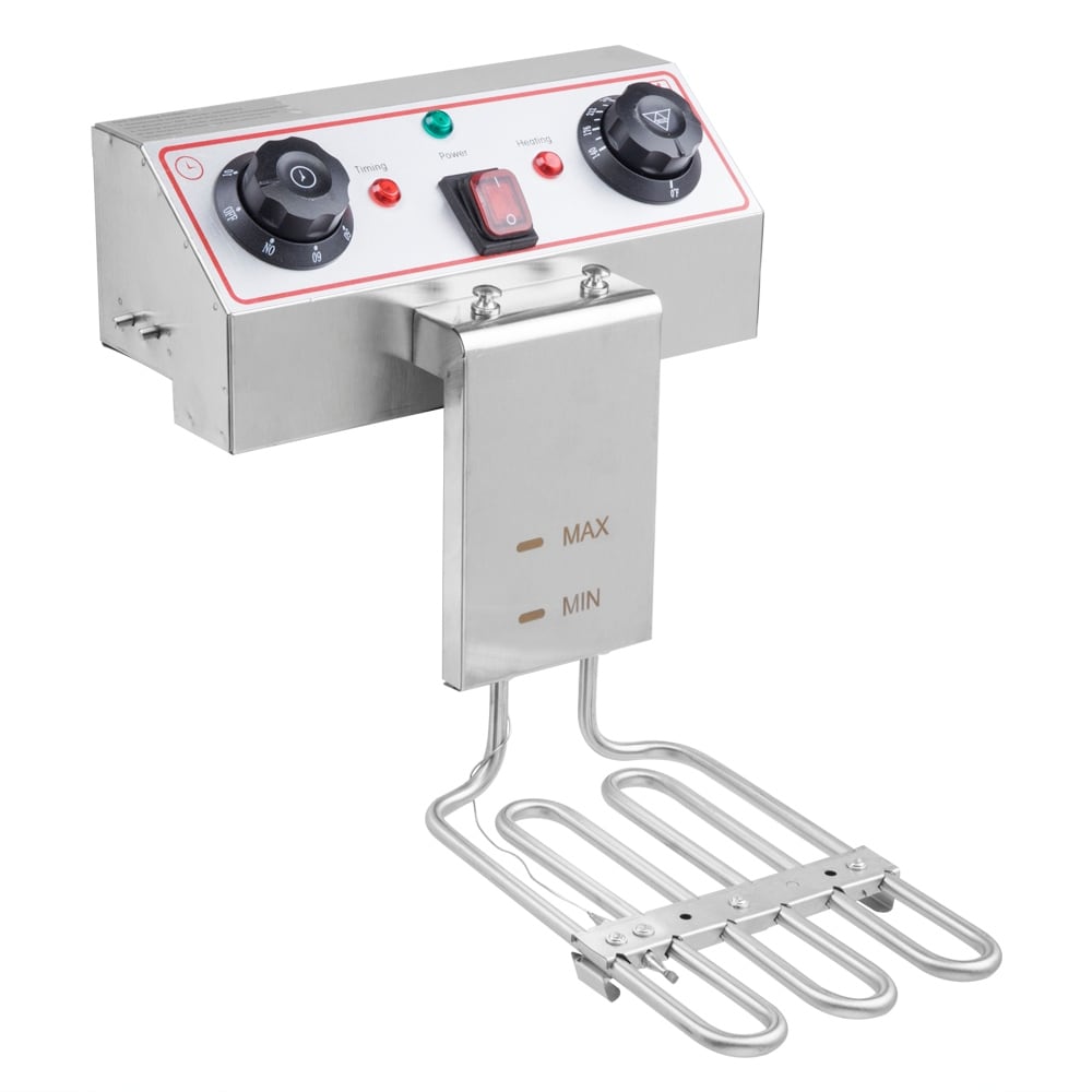 Friteuse à cuve unique en acier inoxydable de 8,5 QT, 1 700 W max., avec robinet et grande poignée