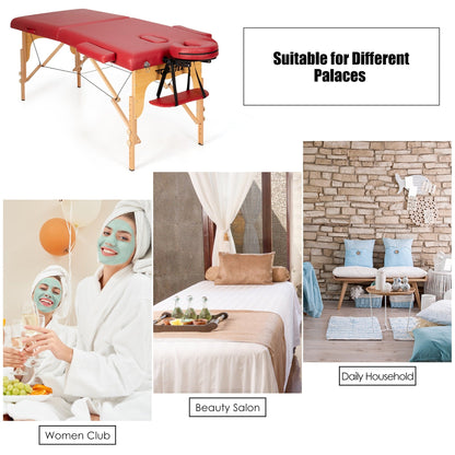 Table de massage portable 84''L réglable pour le visage, le spa et le tatouage avec transport