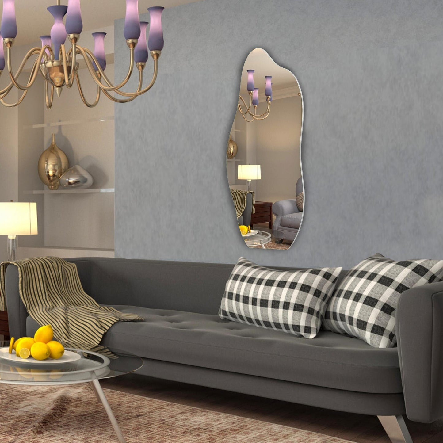 Miroir mural asymétrique irrégulier ALYA