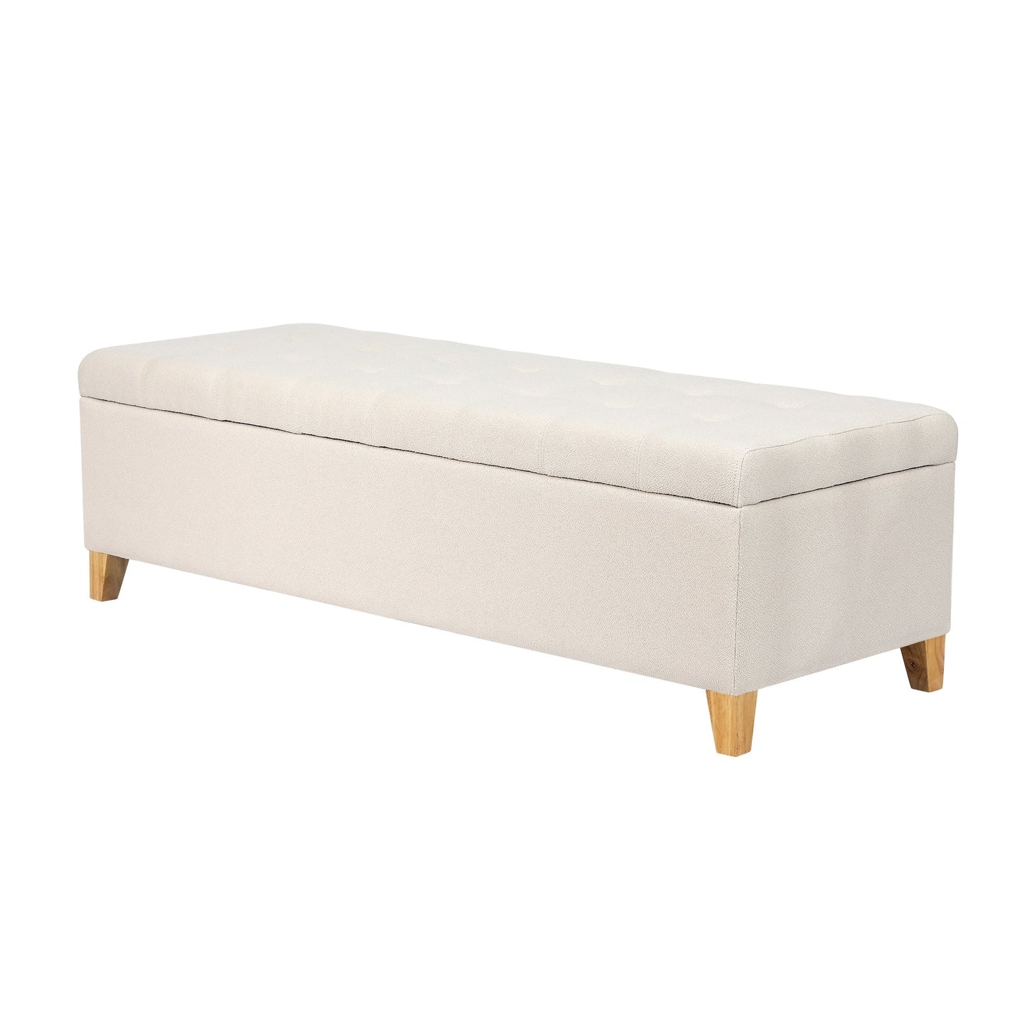 Banc ottoman de rangement en cuir reconstitué Adeco 50