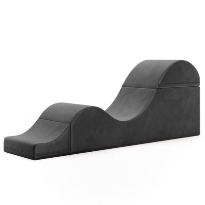 Chaise longue convertible Avana Kami / Yoga et massage - Ottomane 2 en 1 avec fauteuil de yoga pliable dissimulé, microvelours - N/A