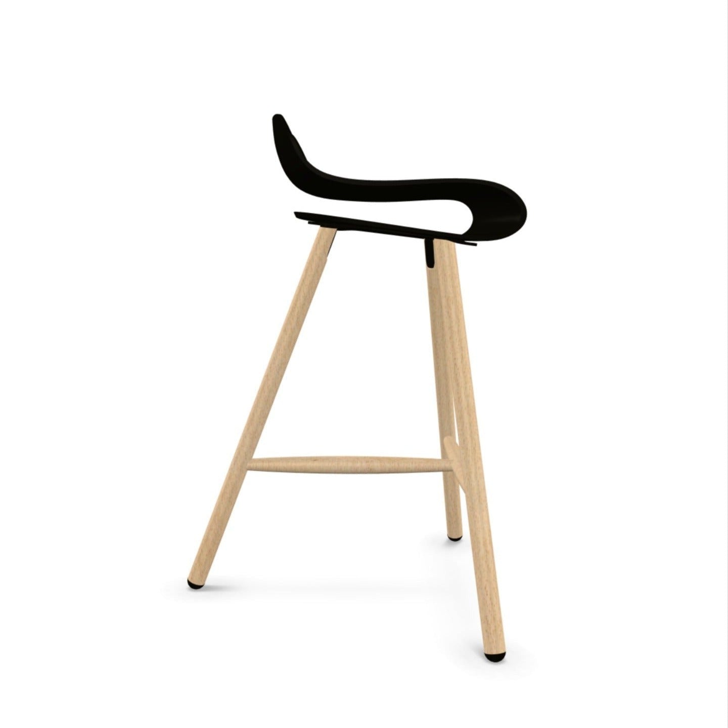 Tabouret BCN avec base en bois