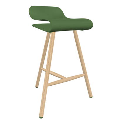 Tabouret BCN avec base en bois