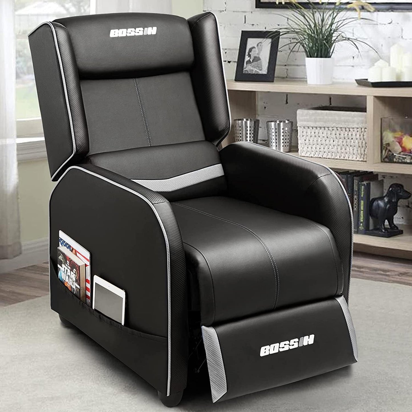Canapé inclinable ergonomique en cuir PU BOSSIN pour salon