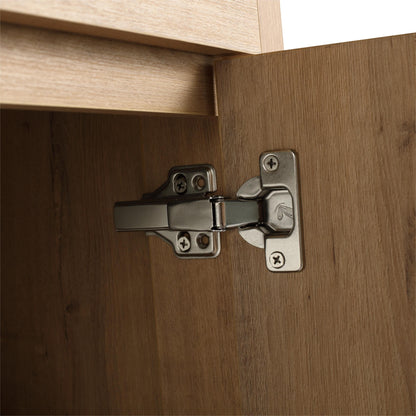 Beingnext Meuble-lavabo 24/30/36 avec porte à fermeture douce et étagère réglable