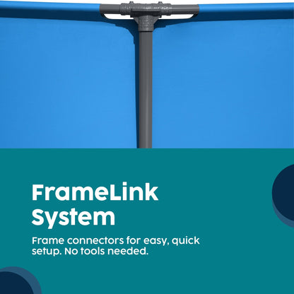 Piscine hors sol ronde Bestway Steel Pro MAX avec pompe et couverture