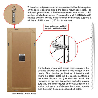 Miroir mural rectangulaire biseauté transparent HD pour salle de bain, coiffeuse et chambre à coucher, 3 tailles