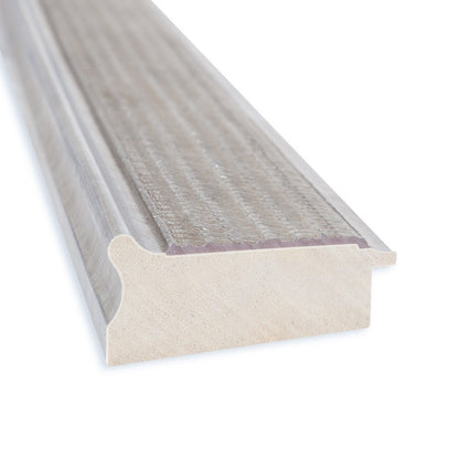 Miroir mural de salle de bain en bois biseauté - Cadre argenté Treillis - Argent Treillis