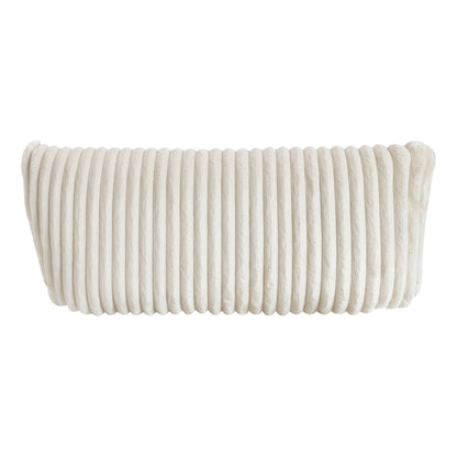 Fauteuil inclinable manuel pivotant en velours côtelé Braidy