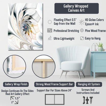 Coucher de soleil nuageux et lumineux sur un océan calme - Toile d'art contemporain représentant un paysage marin