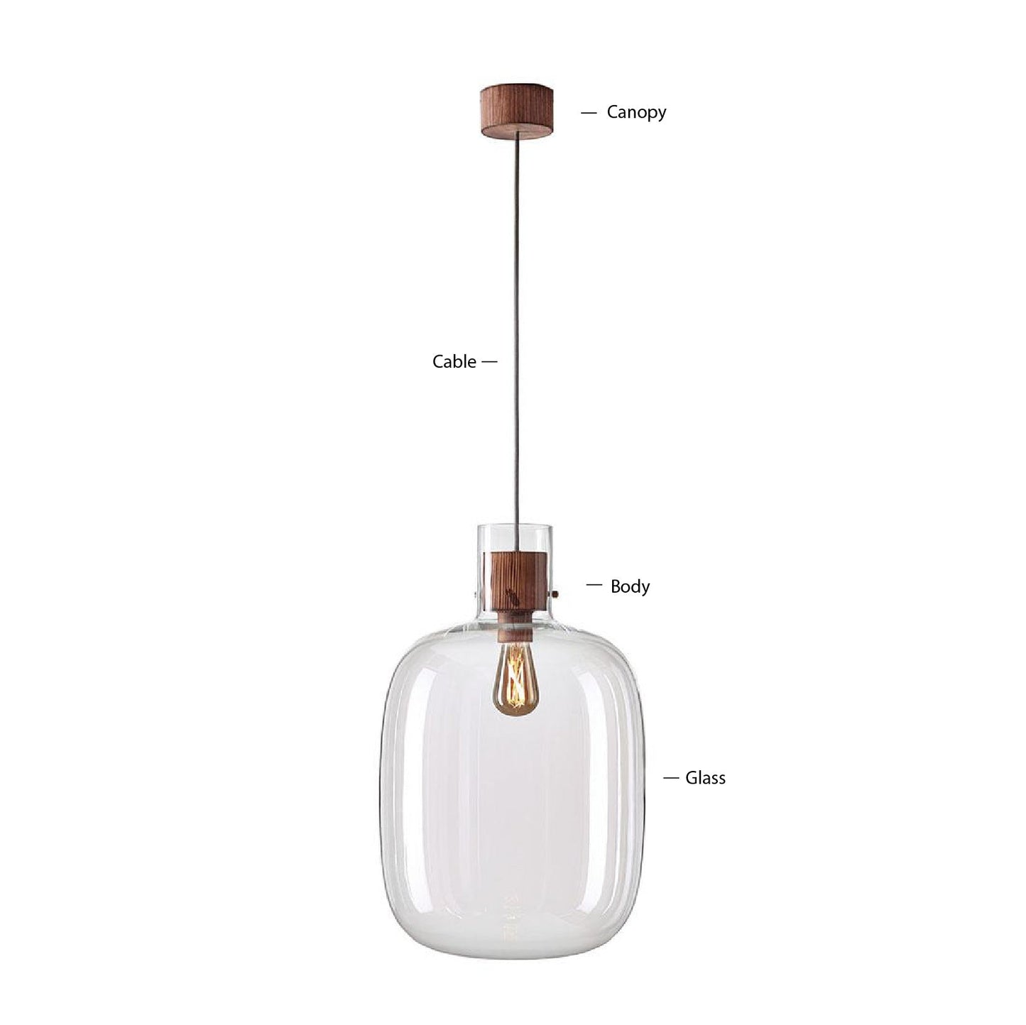 Grande lampe suspendue AWA