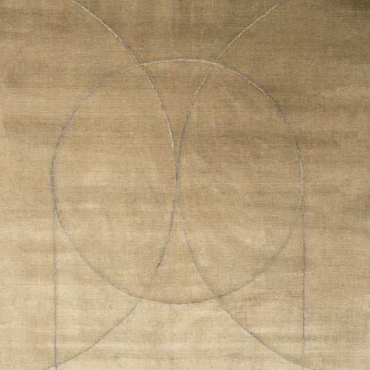 Tapis noué à l'aide d'un métier à tisser Circulus