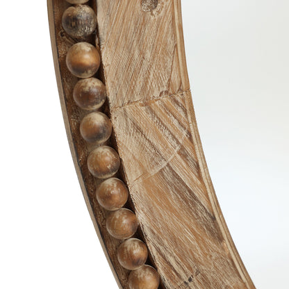 Miroir mural ovale de 81 cm avec cadre en bois Cameo, miroir mural de salle de bain - 31,89 H x 24 L x 1,26 P