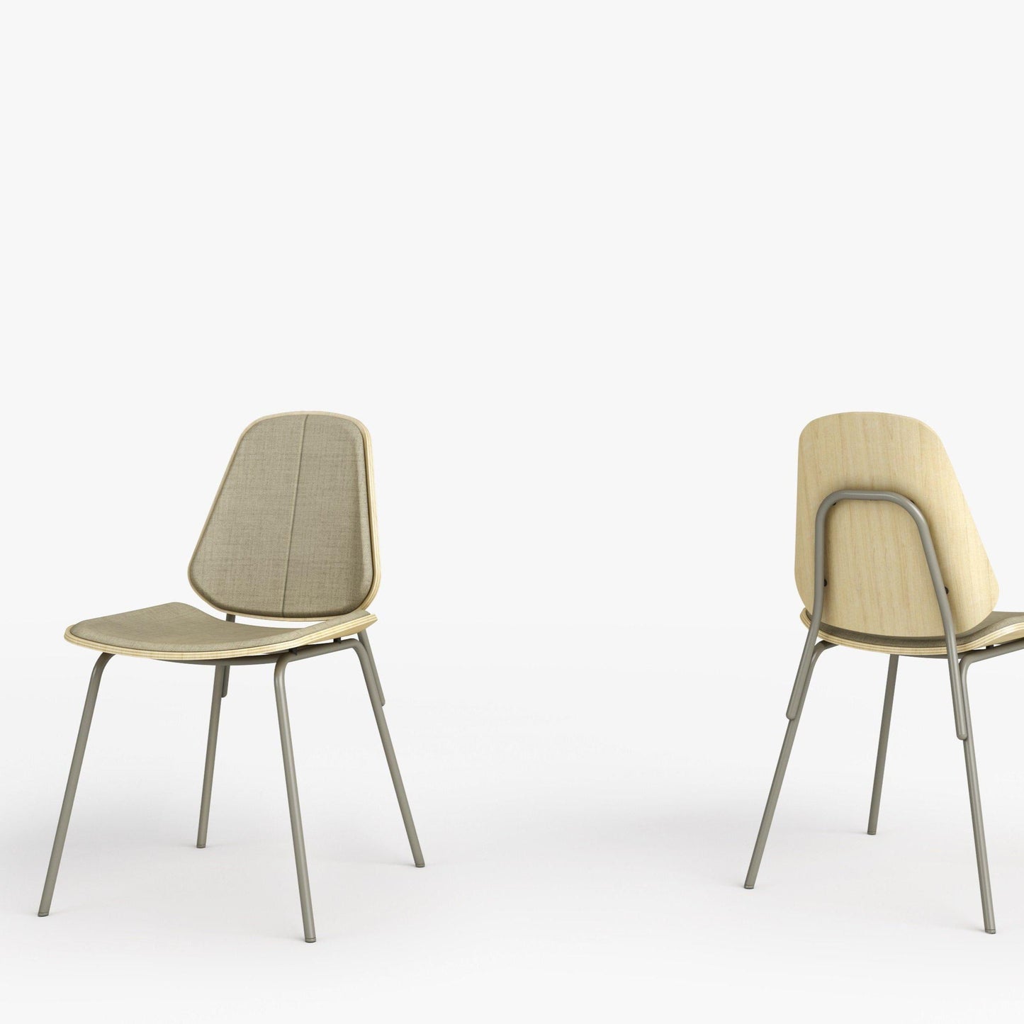 Chaise Col 370P - Semi-rembourrée