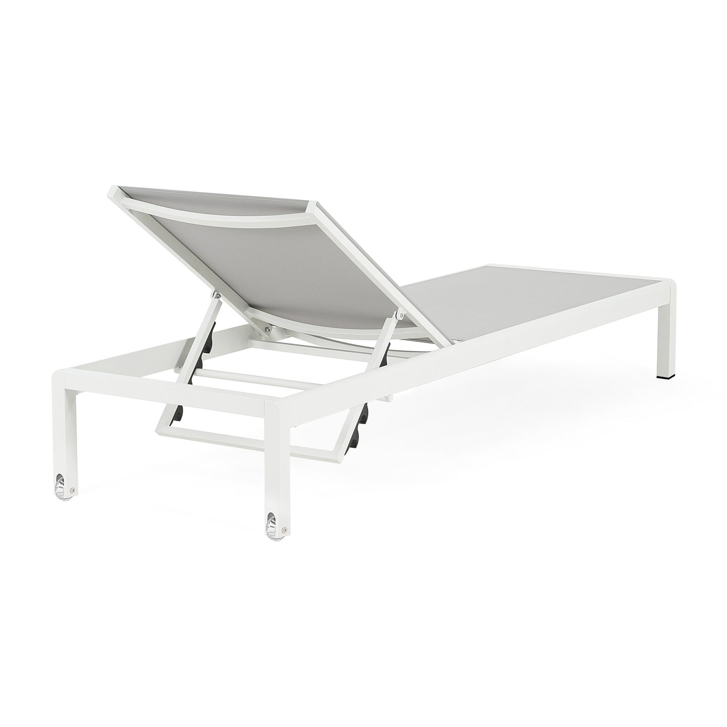 Chaise longue d'extérieur en aluminium Cape Coral (lot de 2) par Christopher Knight Home - 77,56 po x 25,20 po x 11,80 po