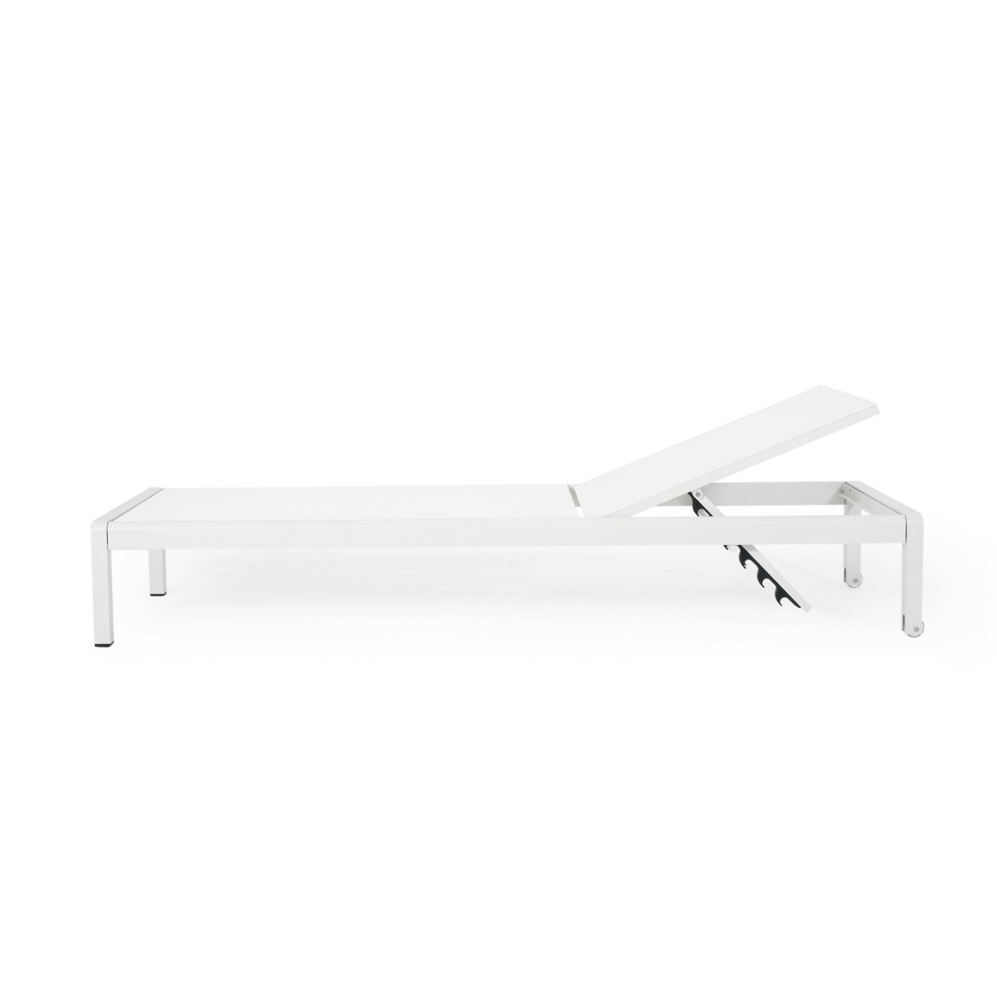 Chaise longue d'extérieur en aluminium Cape Coral (lot de 2) par Christopher Knight Home - 77,56 po x 25,20 po x 11,80 po
