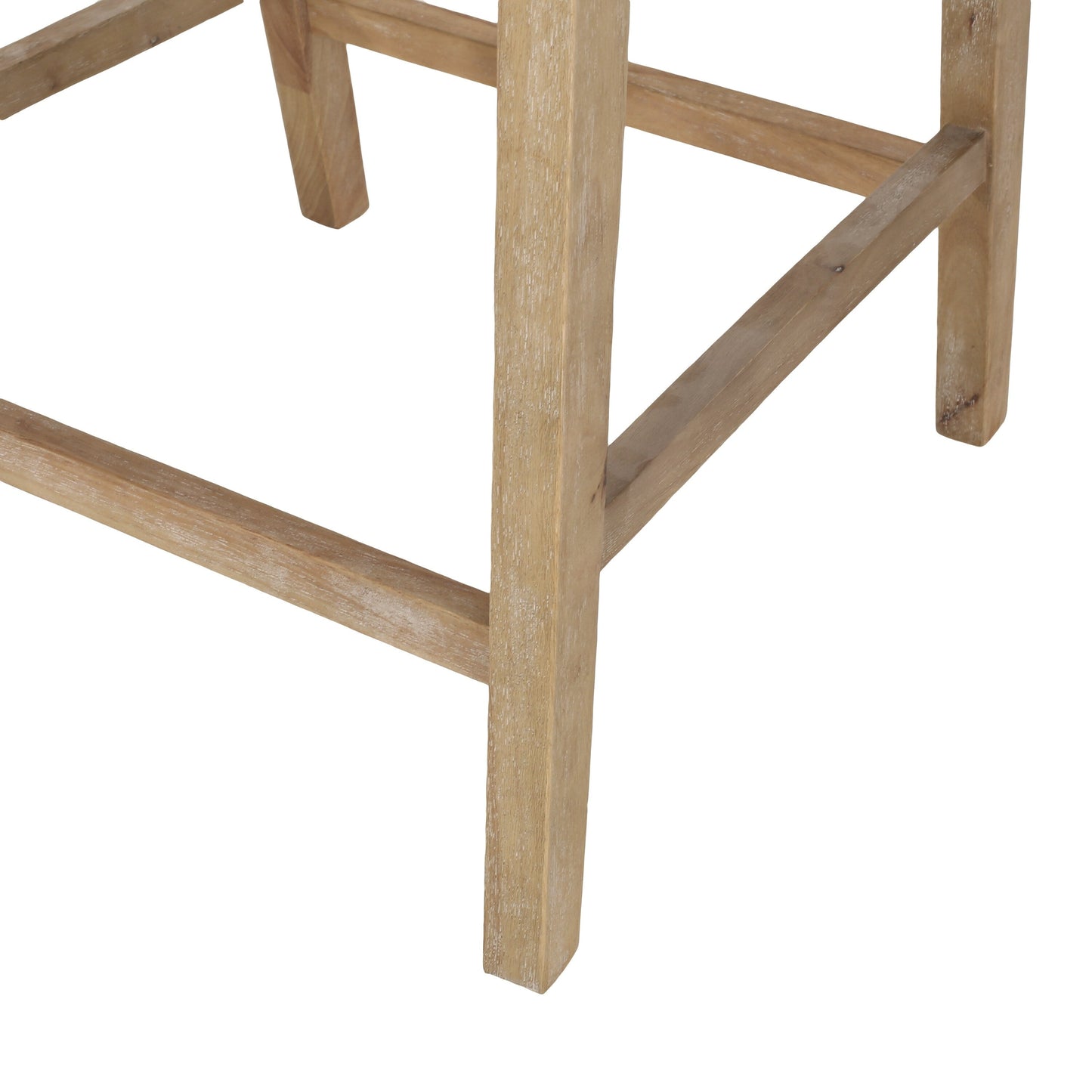 Tabourets de bar Christopher Knight Home Cataldo en tissu, bois et rotin, 25,5 pouces (lot de 2)