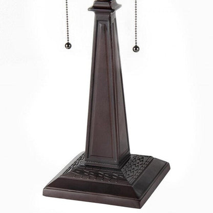 Lampe de table à 2 lumières de style Tiffany Mission Design