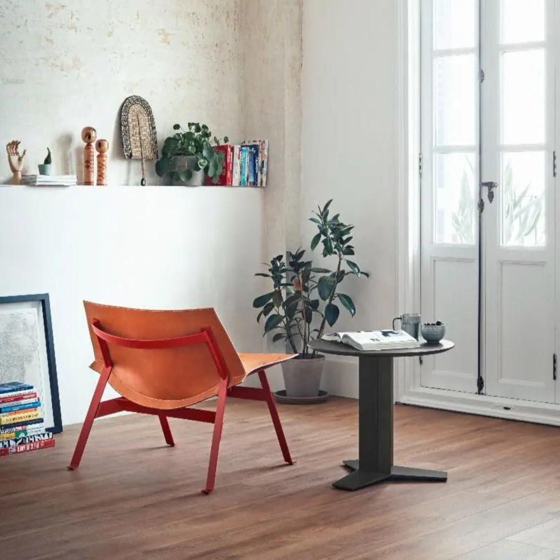 Fauteuil Lounge Panel 517V - Cuir