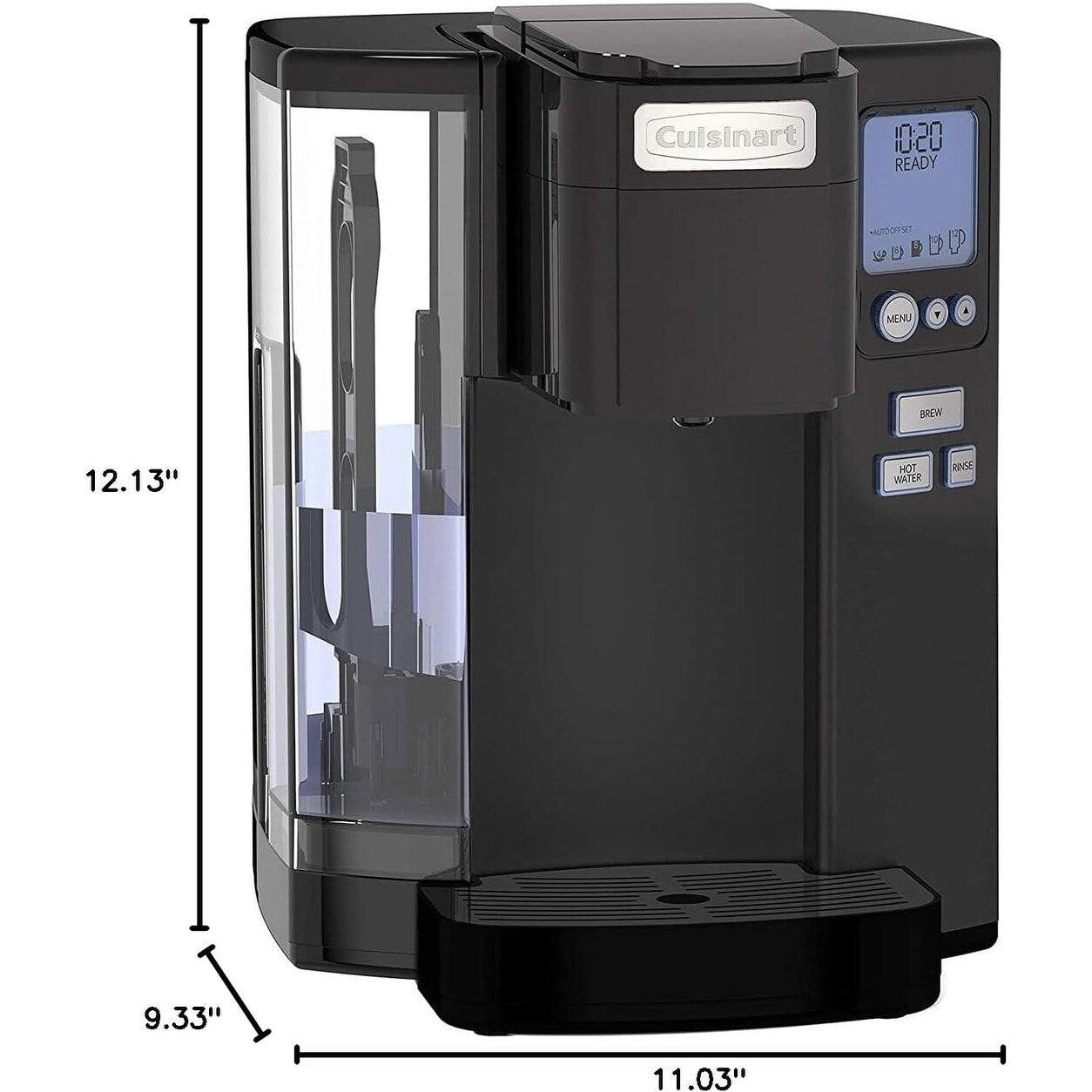Cafetière à dose unique Cuisinart, 72 oz, programmable, acier